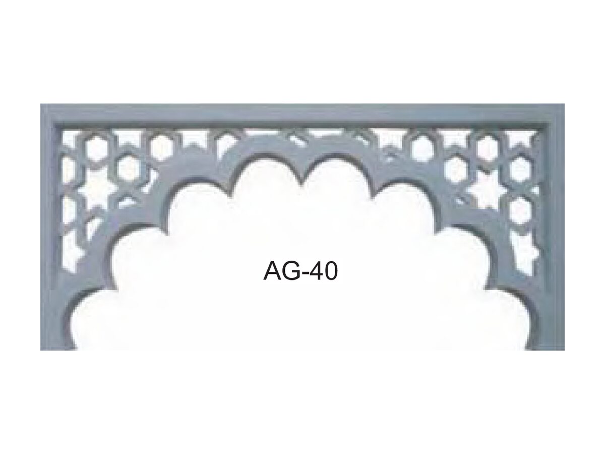 Scalloped Arch GRC Jali — GRC jali design AG-40